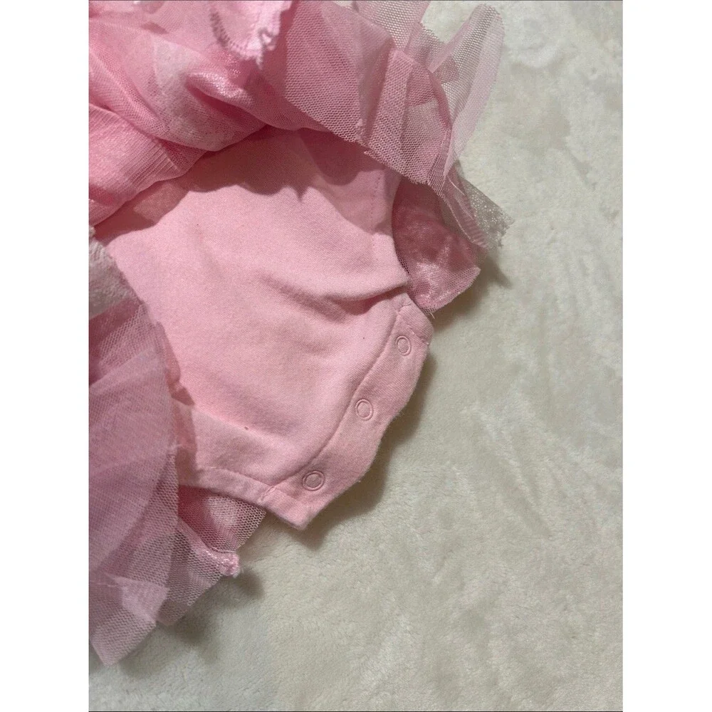 Pink coquette girls Lace one piece outfit